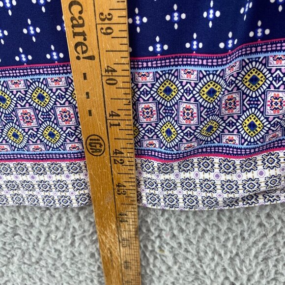 Chicos Dress Womens 4 US 20 Plus Pink Multi Medallion Print Shirt Knee Stretch - Picture 9 of 10